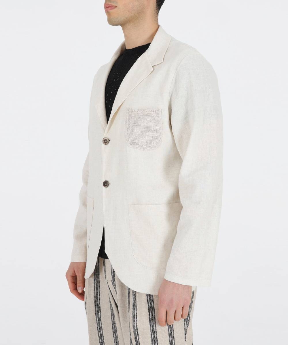 Over D GIACCA RELAXED FIT 2 BOTTONI TASCHINO CROCHET Nuovo