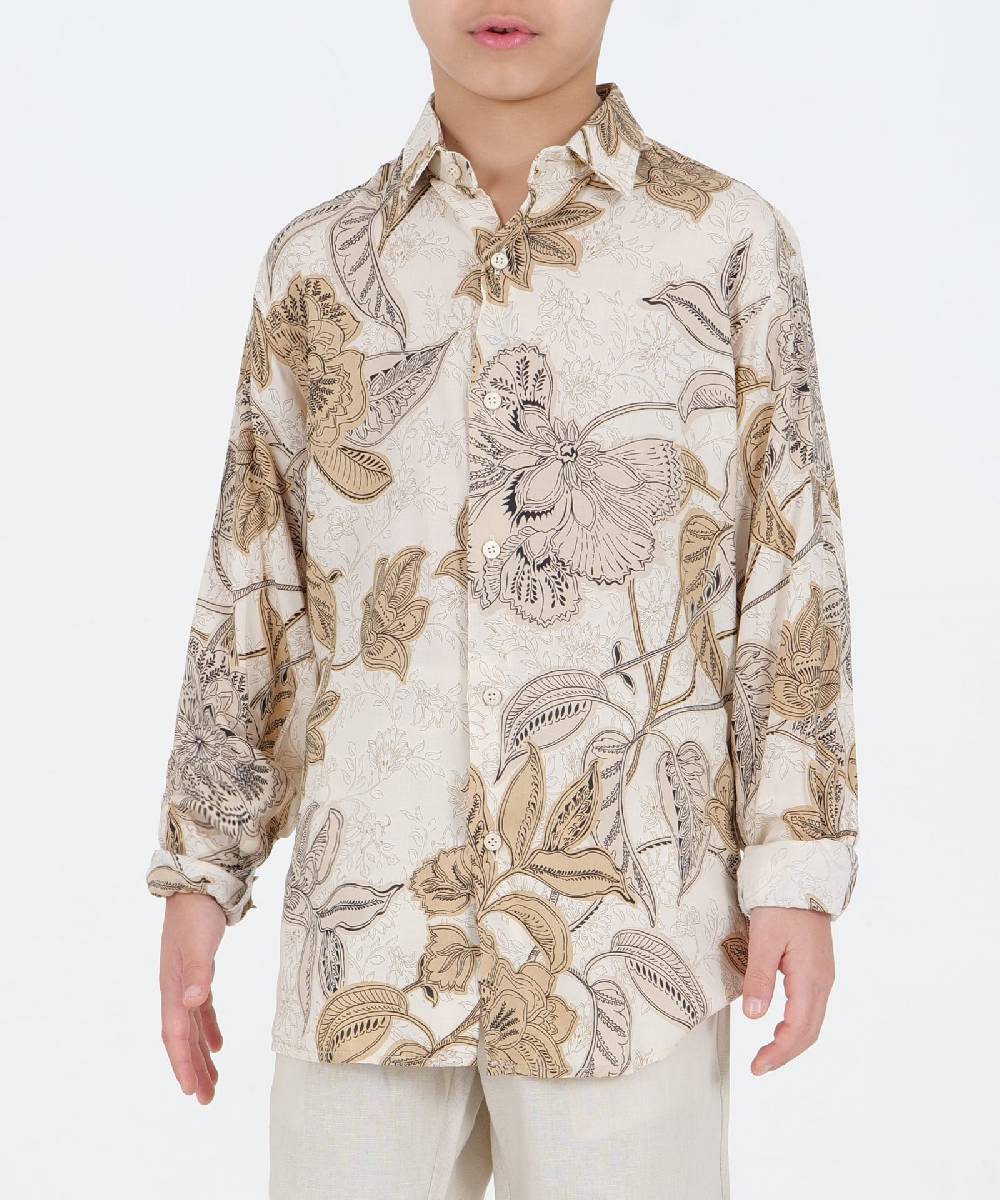 Over D CAMICIA VISCOSA CON FIORI Italy