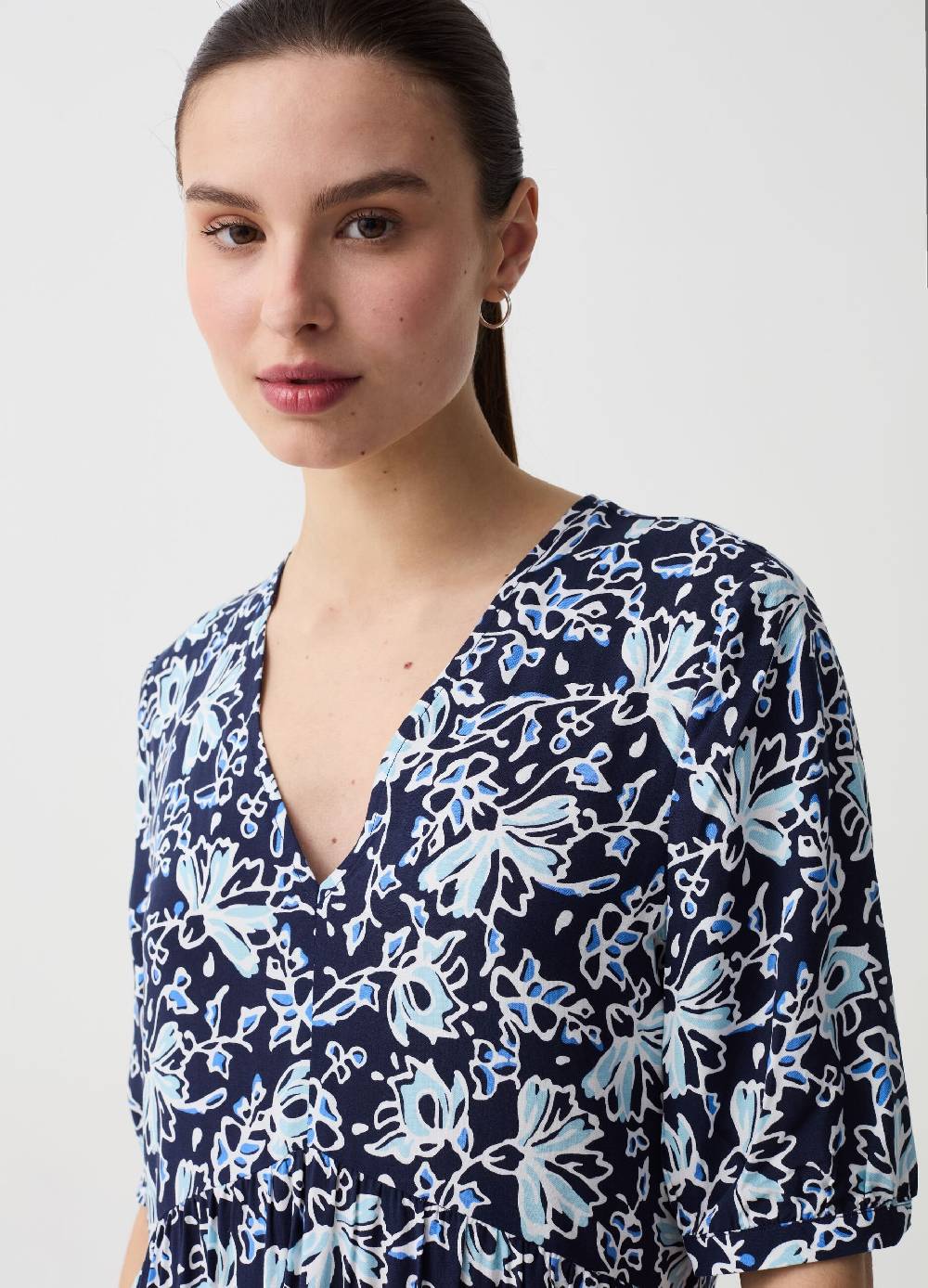 Ovs Vestito corto a balze con scollo a V Pezzi Unici