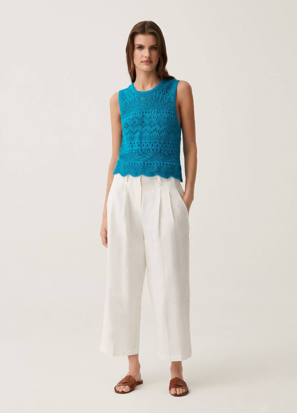 Ovs Tank top in cotone crochet Shopping Online