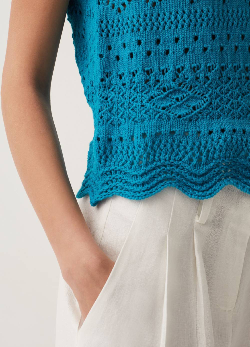 Ovs Tank top in cotone crochet Shopping Online