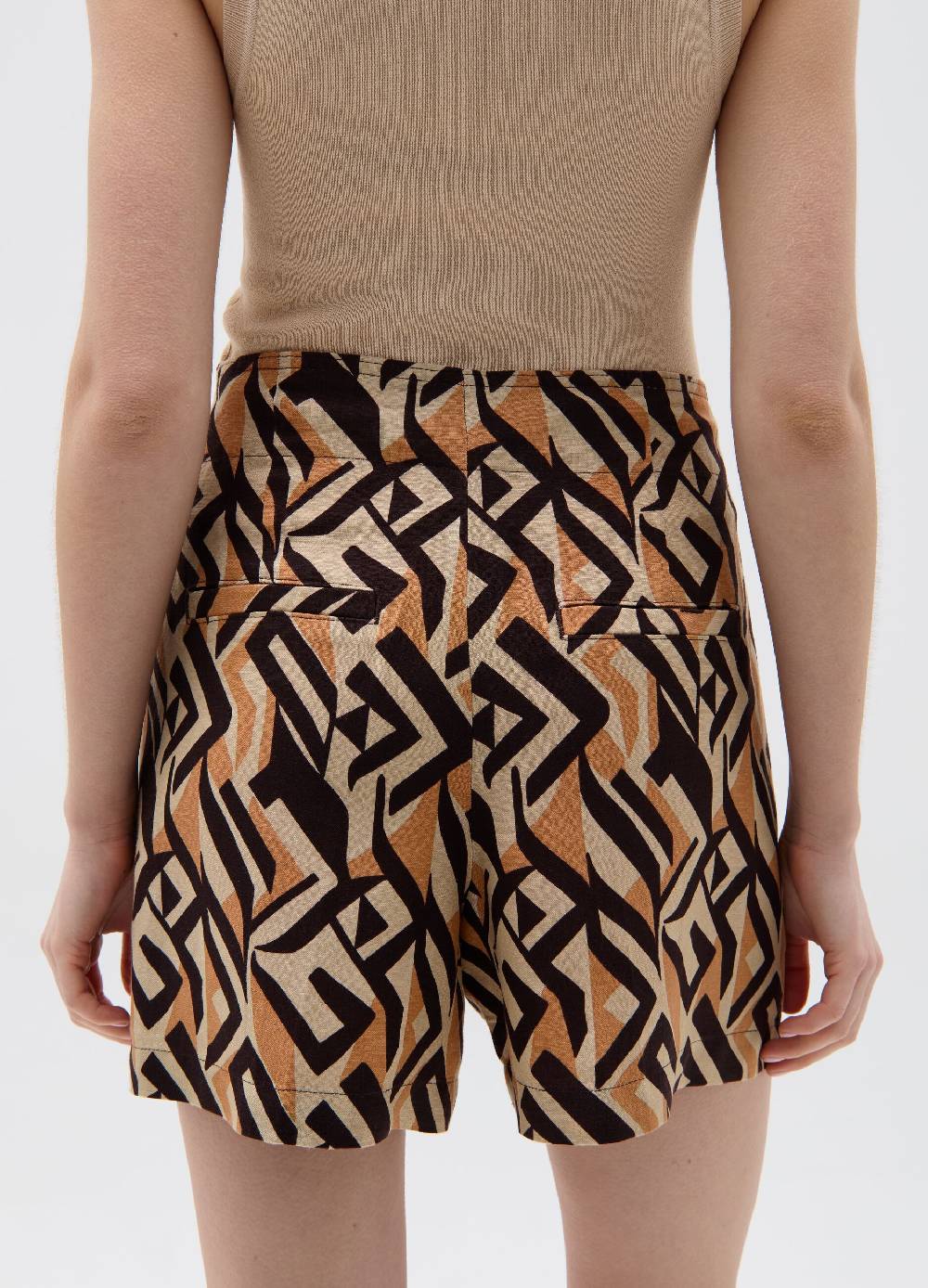 Ovs Shorts in lino e viscosa con pinces Presa