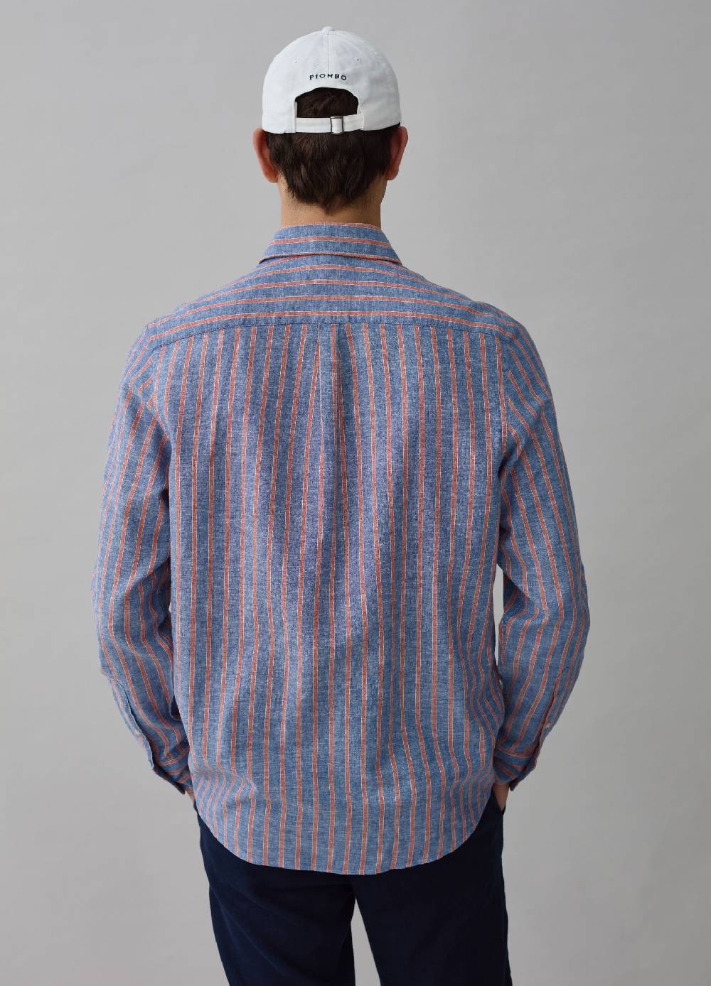 Ovs Camicia in lino e cotone a righe Saldi