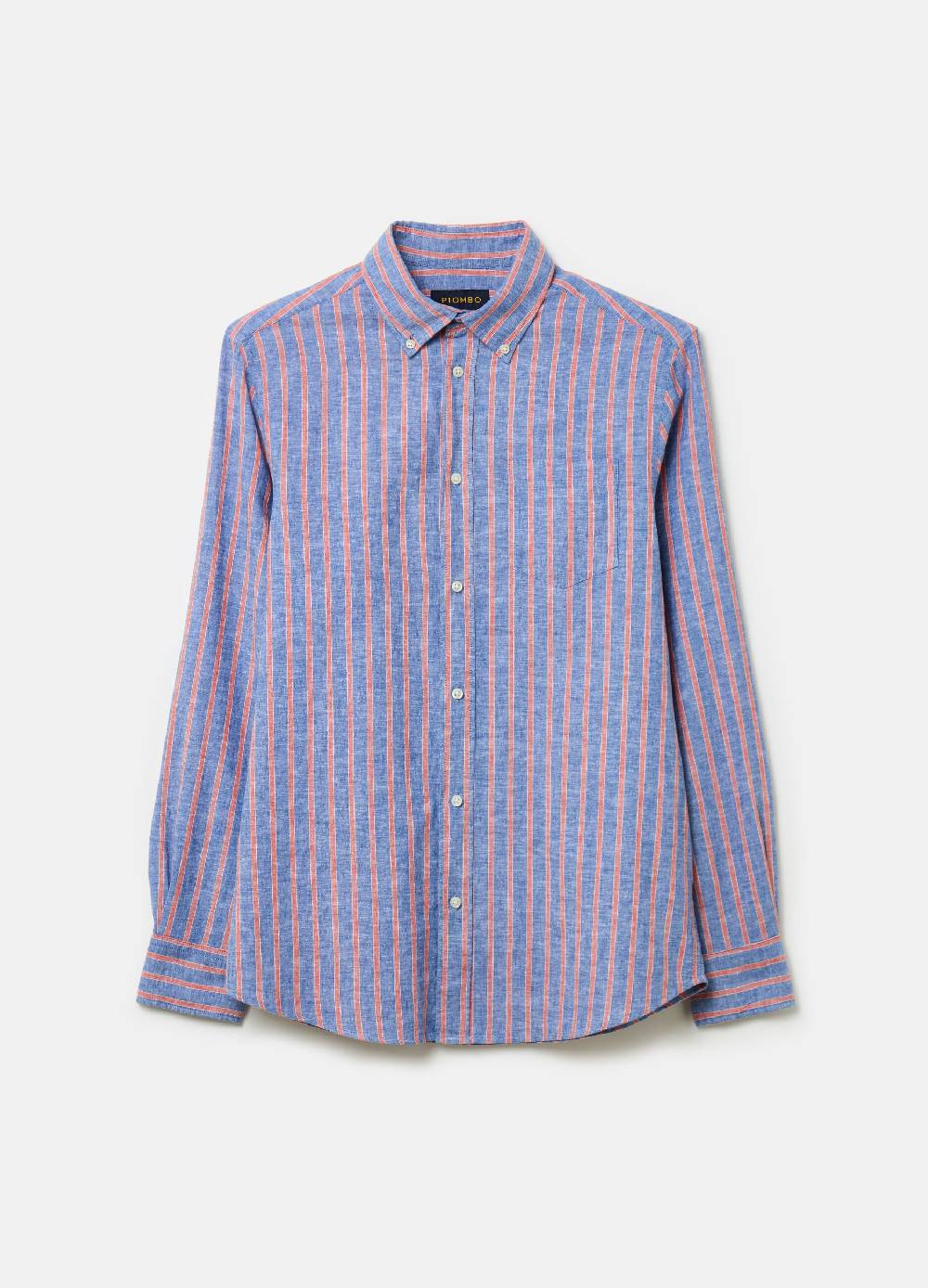 Ovs Camicia in lino e cotone a righe Saldi