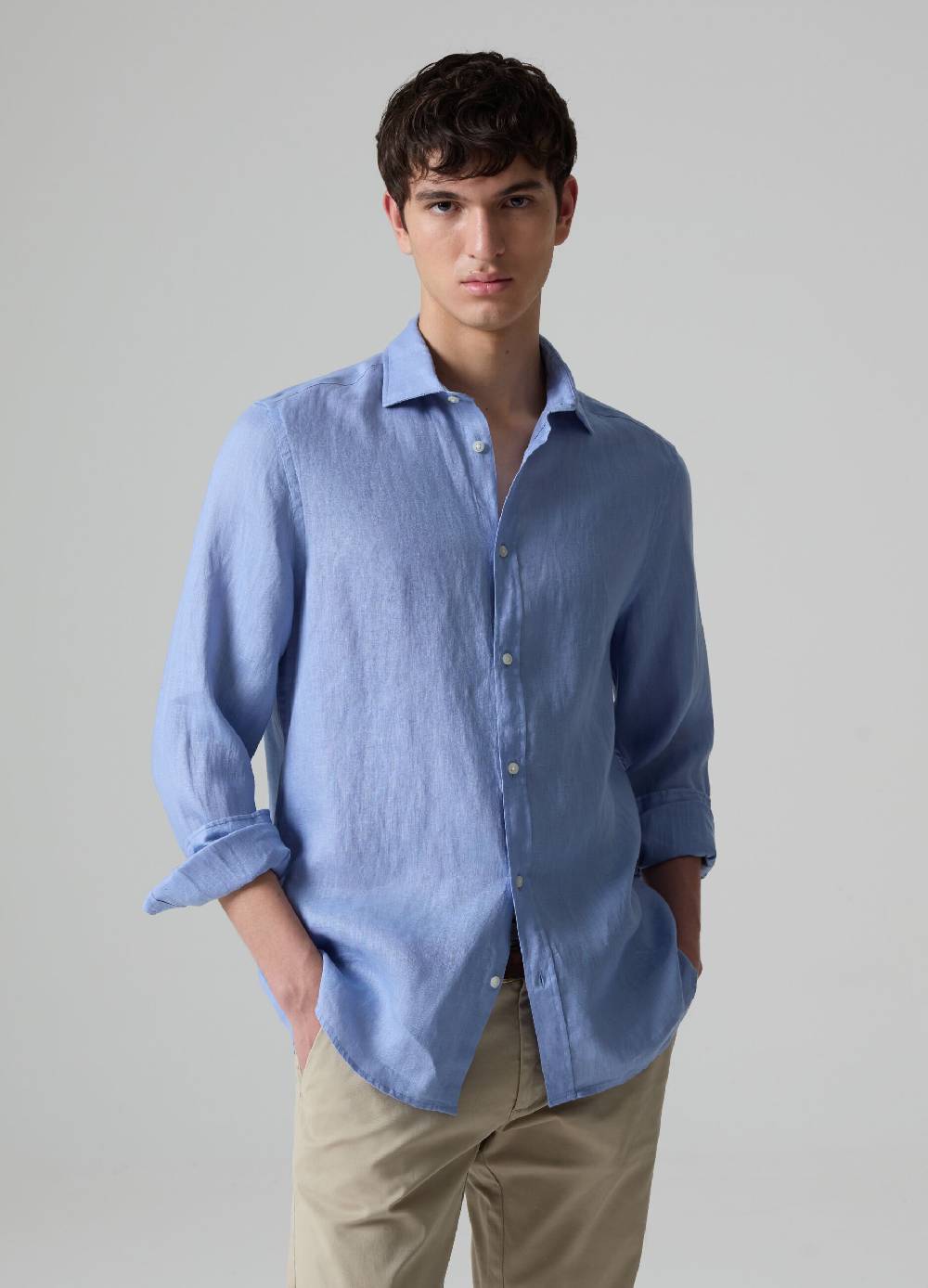 Ovs Camicia in lino tinta unita Hotsell