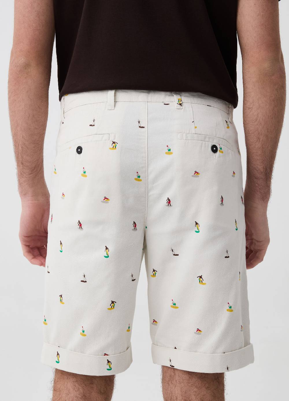 Ovs Bermuda chino con stampa surf Vendite Flash