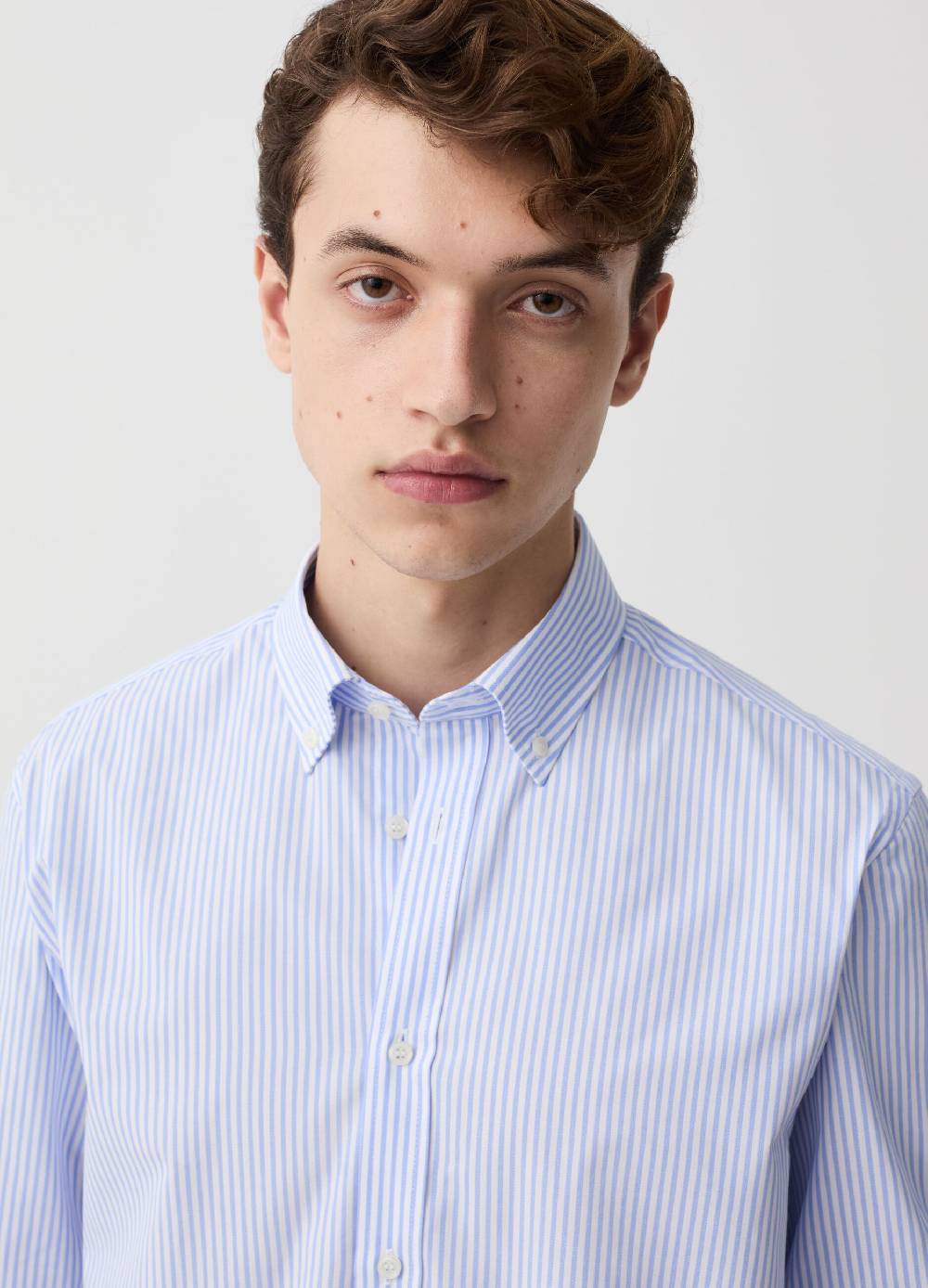 Ovs Camicia regular fit easy iron a righe Nuovo
