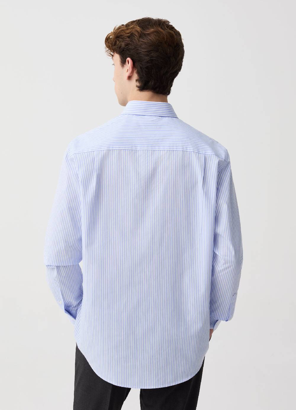Ovs Camicia regular fit easy iron a righe Nuovo