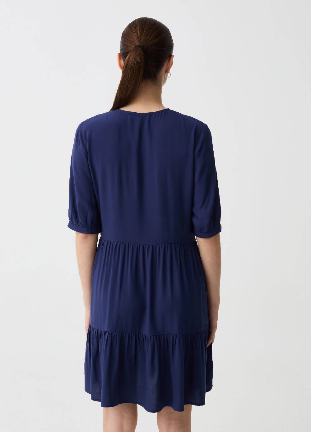 Ovs Vestito corto a balze con scollo a V In Vendita