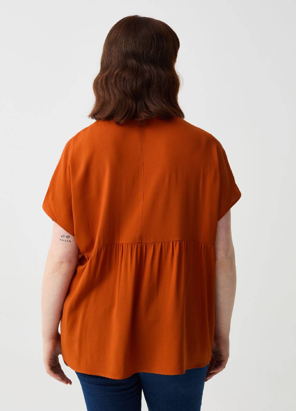 Ovs Blusa in viscosa con bottoni Curvy Qualità