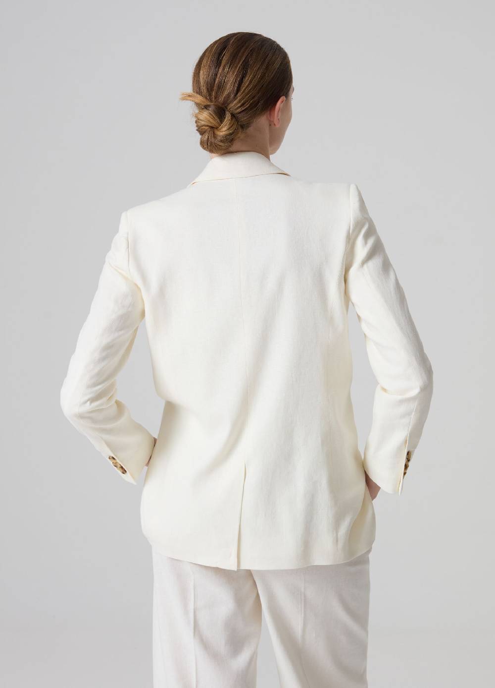 Ovs Blazer doppiopetto in lino e viscosa Vendita