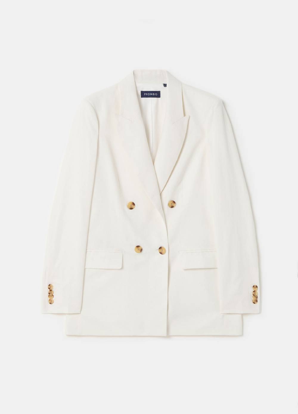 Ovs Blazer doppiopetto in lino e viscosa Vendita