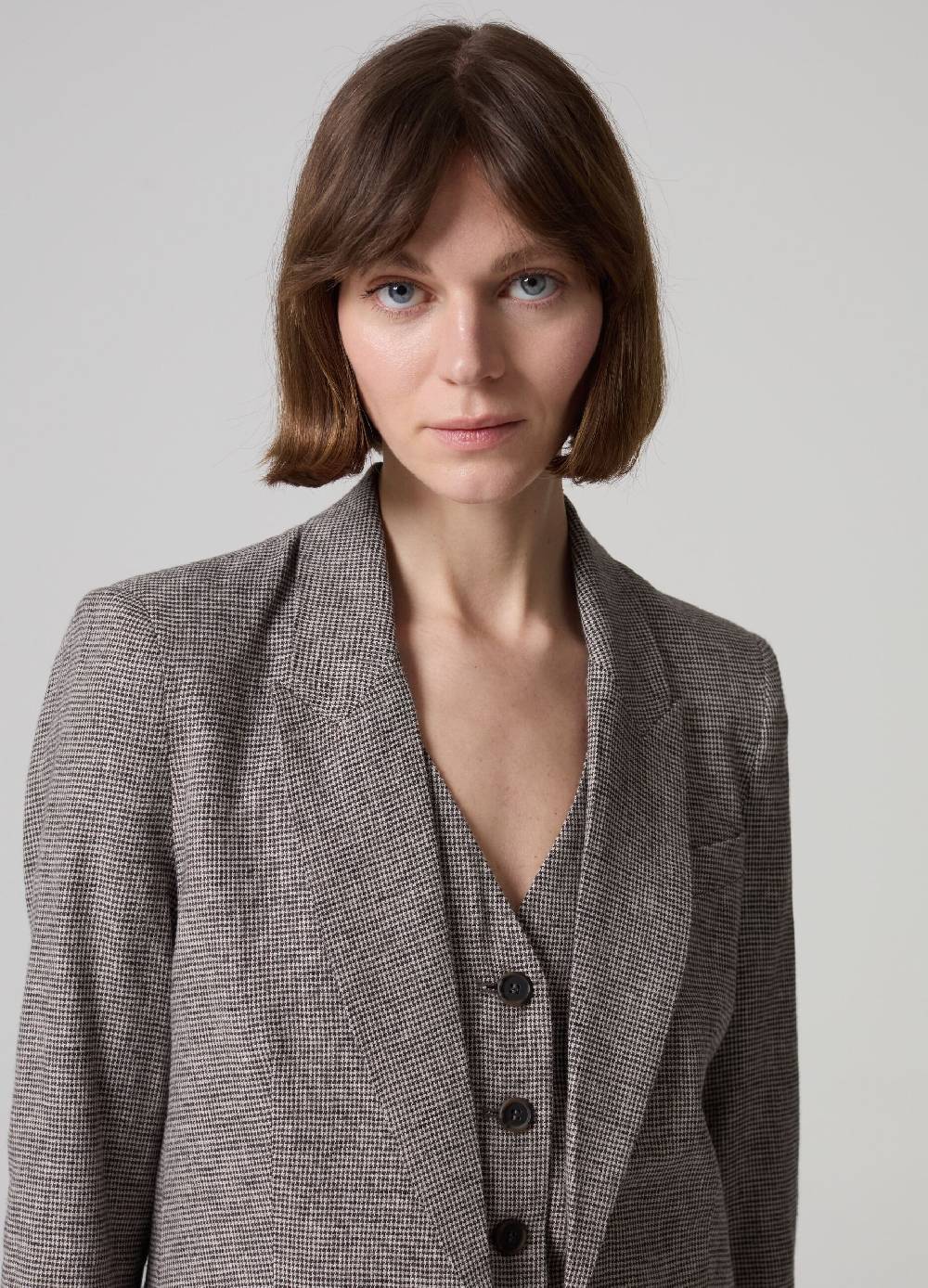 Ovs Blazer in tessuto misto lino e viscosa PIOMBO Promozione Limitata