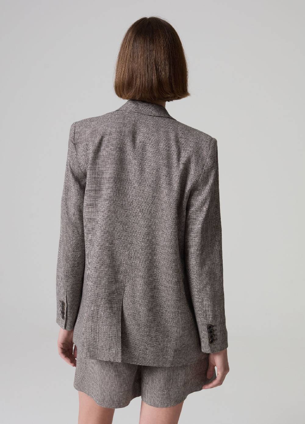 Ovs Blazer in tessuto misto lino e viscosa PIOMBO Promozione Limitata