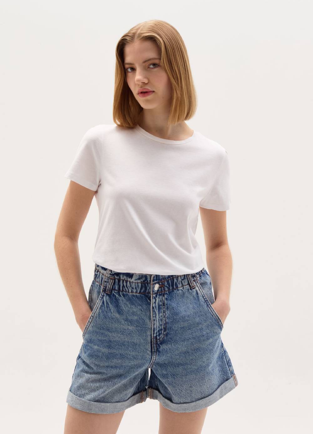 Ovs Shorts paper bag in denim Shopping Online