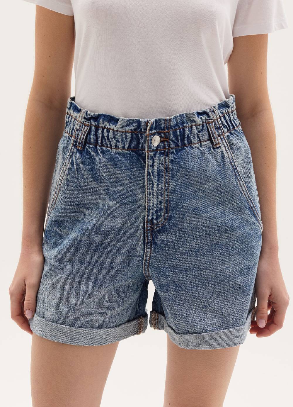 Ovs Shorts paper bag in denim Shopping Online