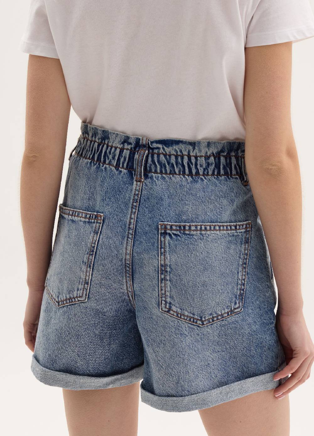 Ovs Shorts paper bag in denim Shopping Online