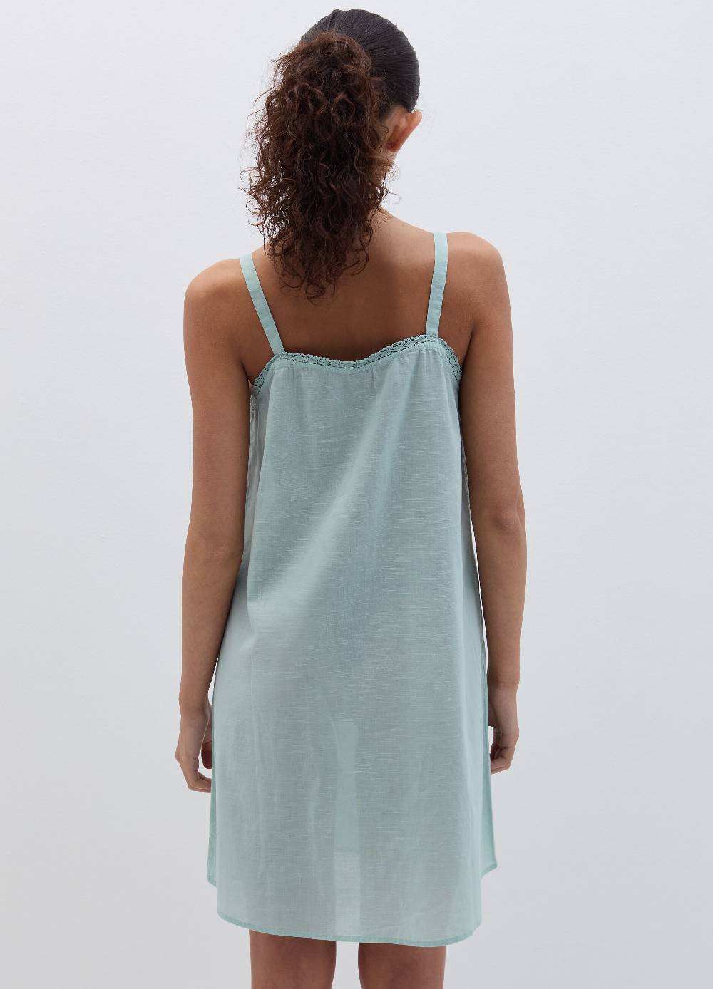 Ovs Camicia da notte in cotone con ricamo Sottocosto