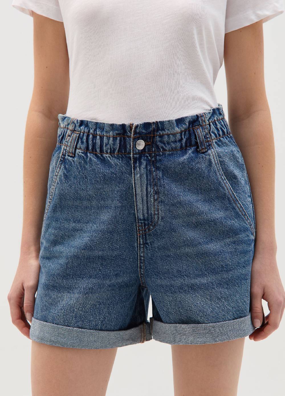 Ovs Shorts paper bag in denim Novità