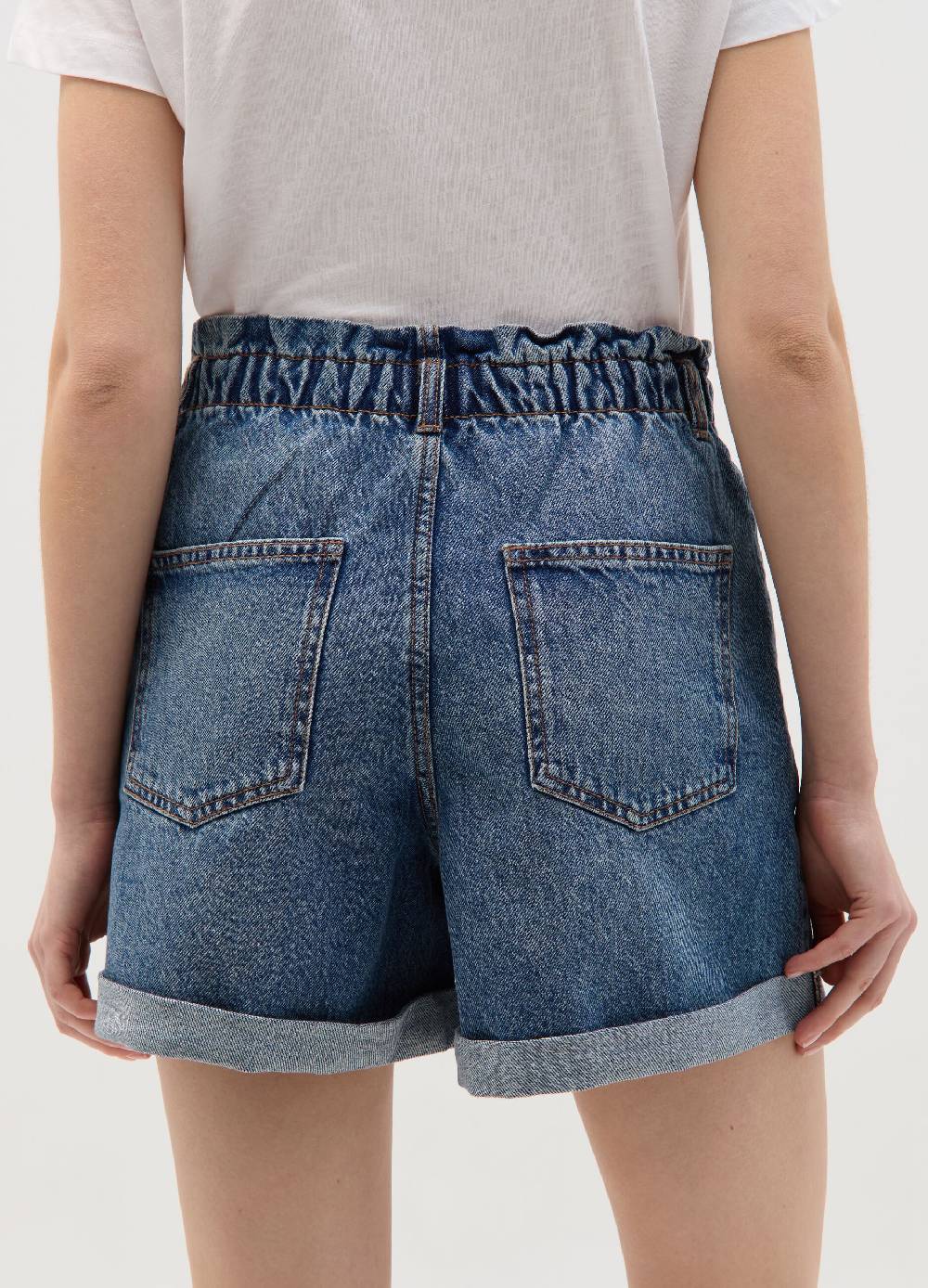Ovs Shorts paper bag in denim Novità
