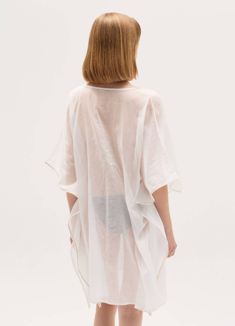 Ovs Poncho copri costume con profili in lurex Economico