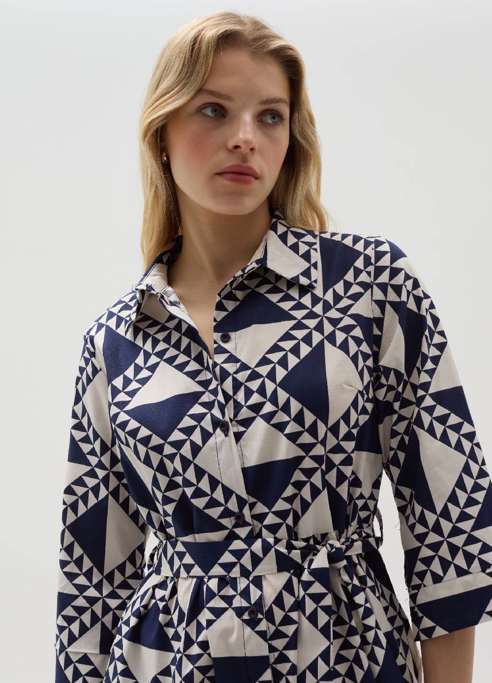 Ovs Vestito chemisier con cintura fantasia Online