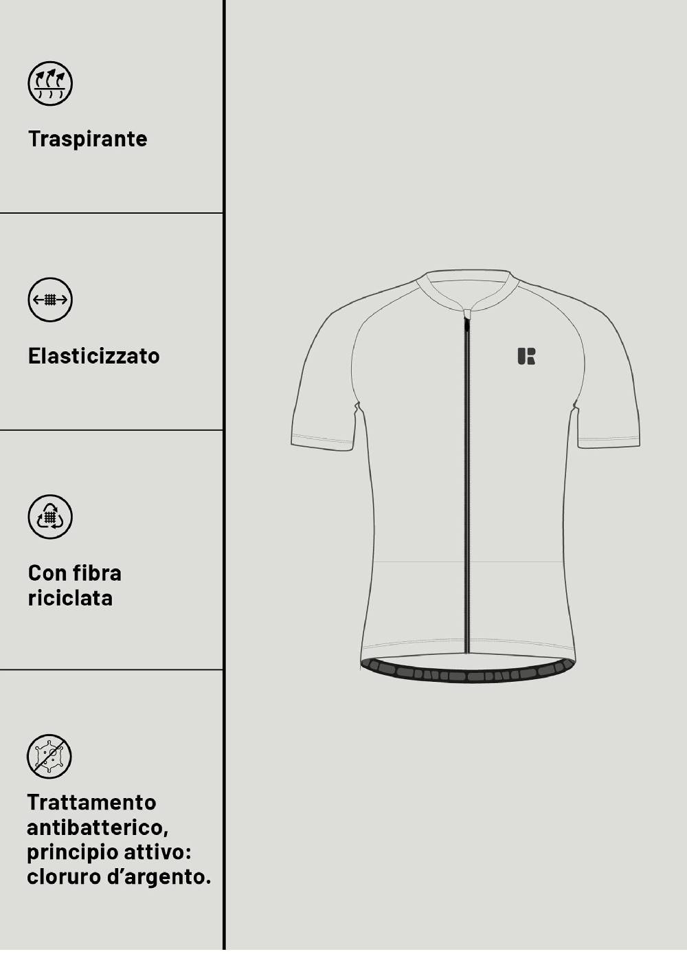 Ovs T-shirt ciclista stampata full-zip Urban Riders Moda