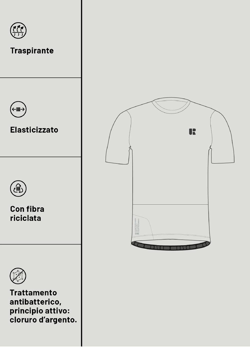 Ovs T-shirt ciclista bicolore Urban Riders Italy