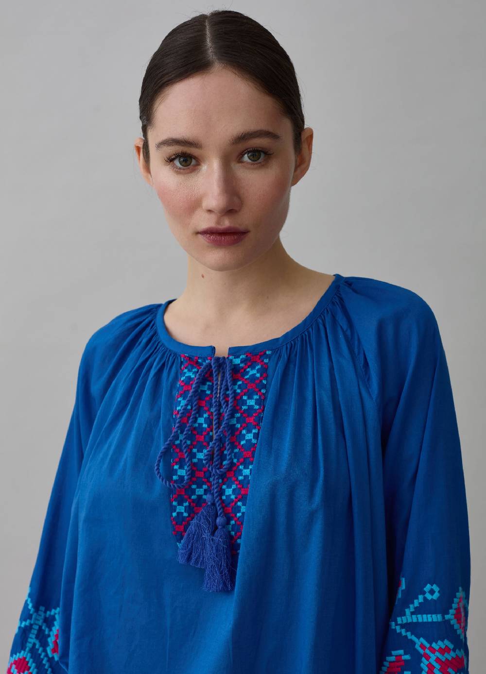 Ovs Blusa over con ricami etnici e nappine Affare Del Giorno