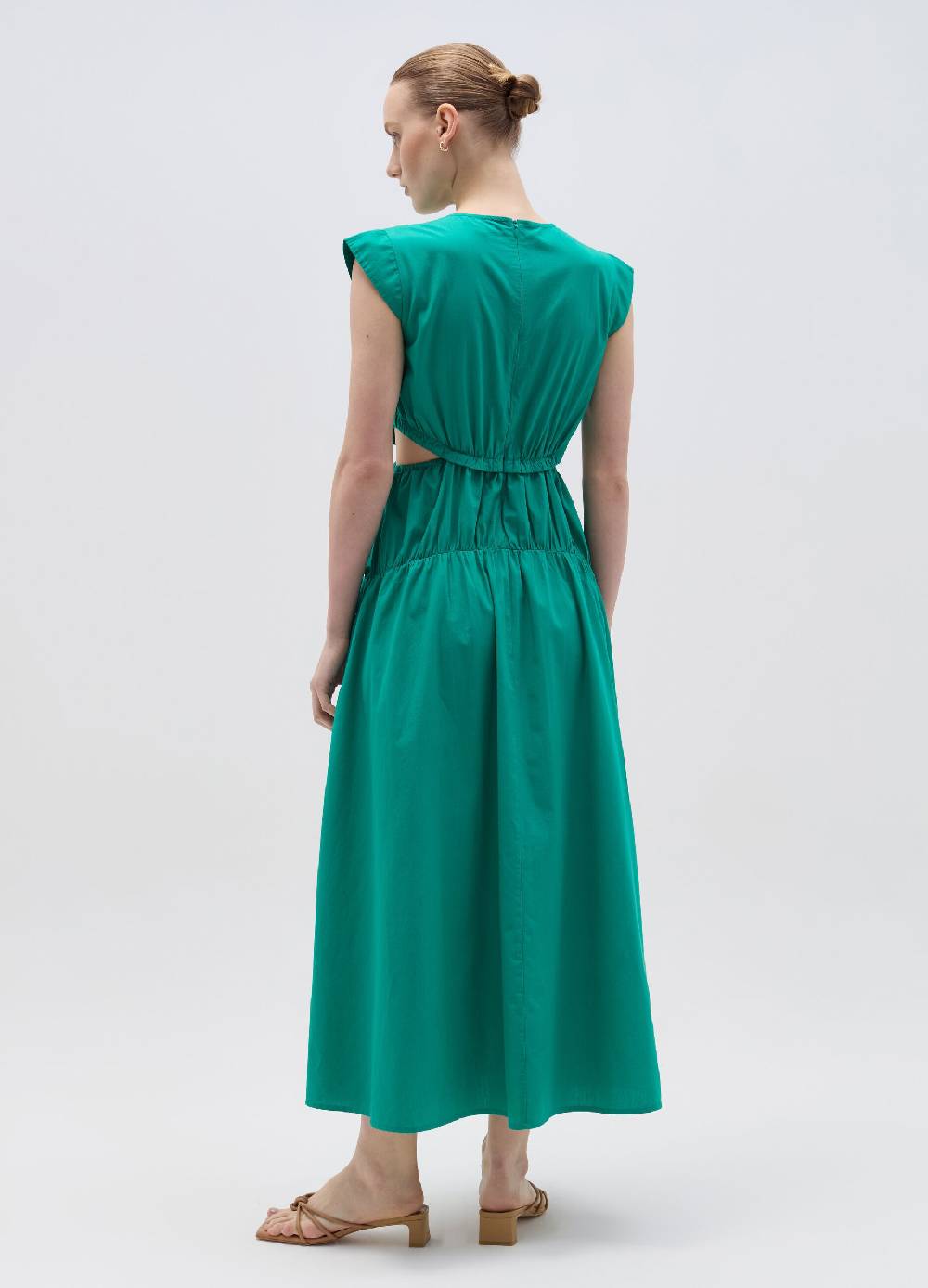 Ovs Vestito lungo in popeline con dettagli cut out Sottocosto