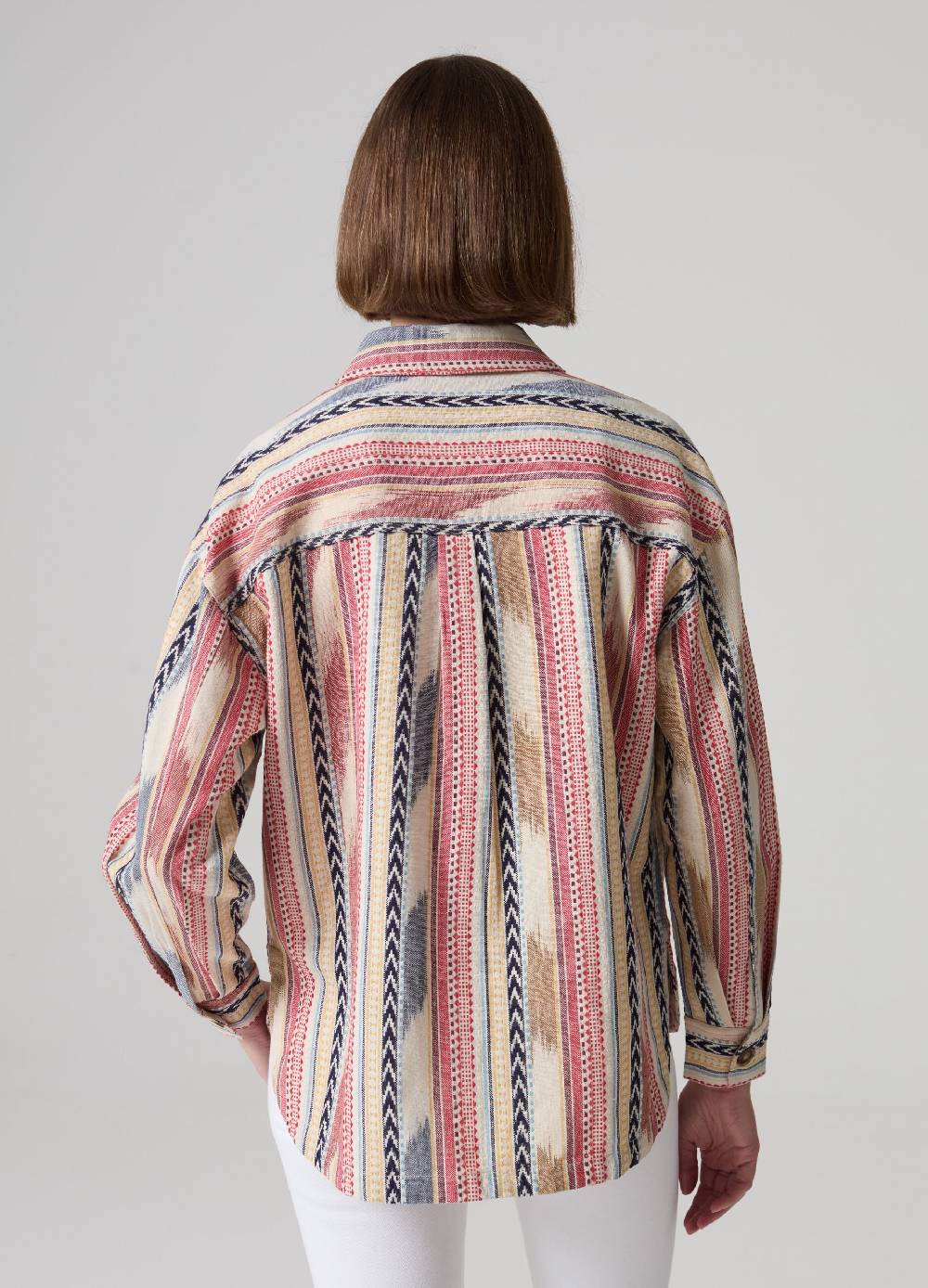 Ovs Shacket a righe multicolor con disegni etnici Novità