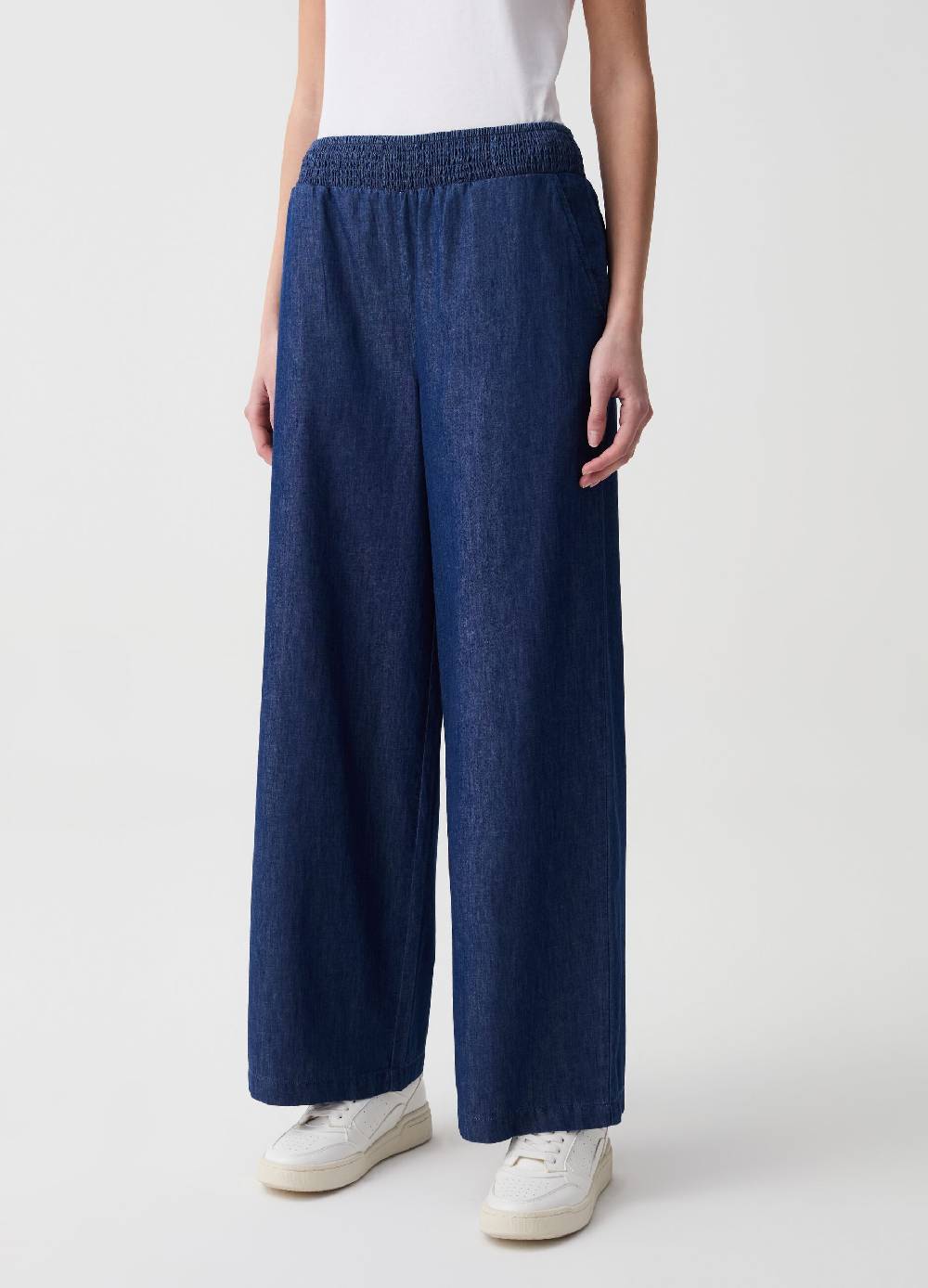 Ovs Jeans wide leg in tessuto fluido Economico