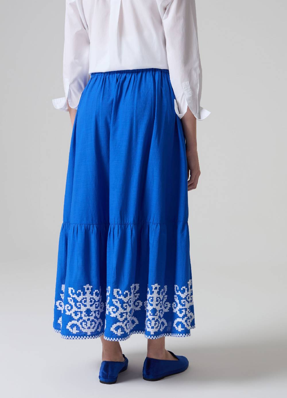 Ovs Gonna lunga con balza ricamo etnico Online