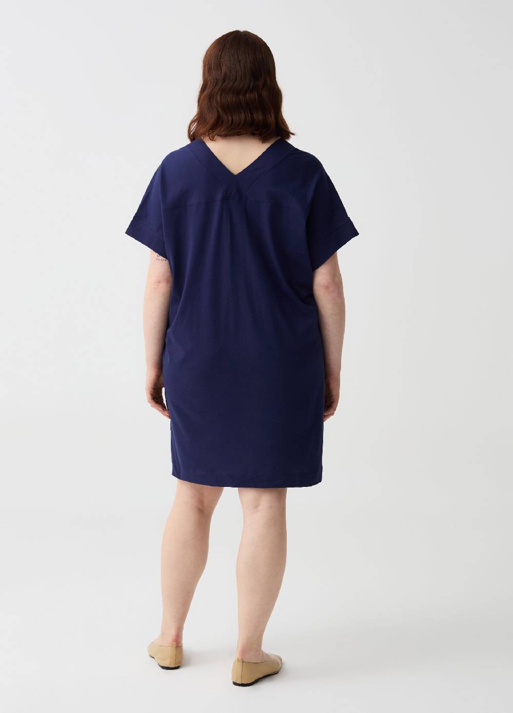 Ovs Abito Essential corto in jersey con scollo a V Curvy Italia