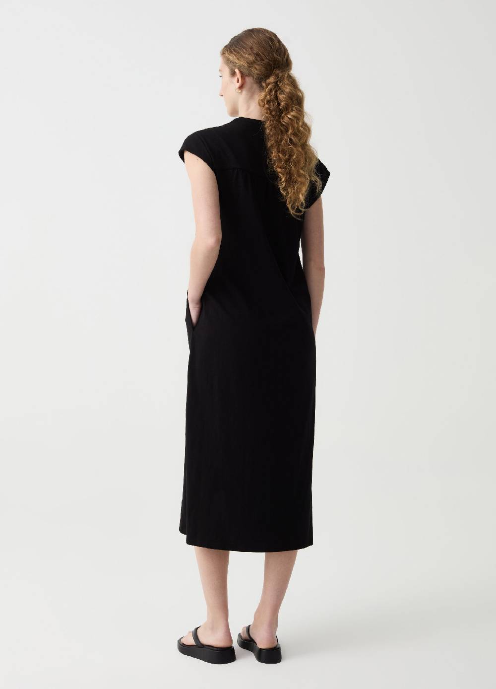 Ovs Vestito Essential lungo con apertura a V Nuovo