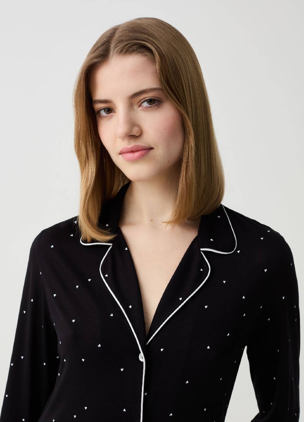 Ovs Camicia da notte con stampa cuoricini Ultimi due giorni
