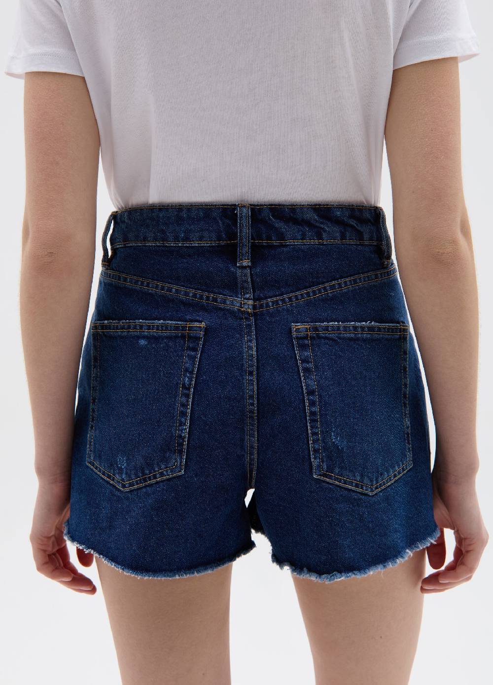 Ovs Shorts in denim con strappi RE-UP Vendita Calda