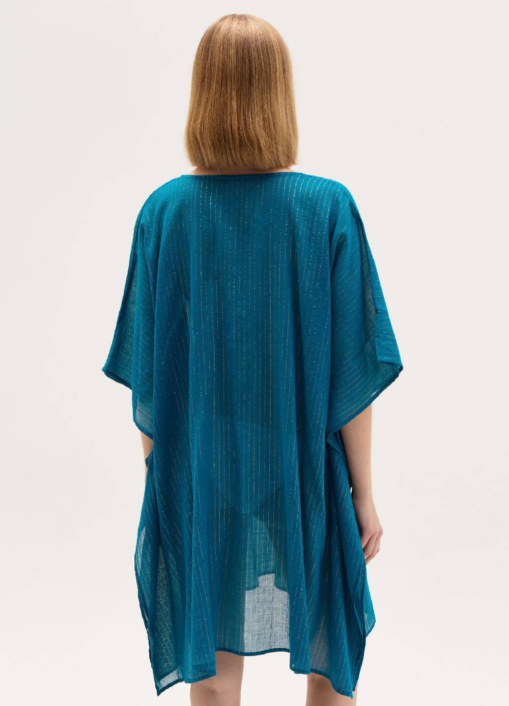 Ovs Poncho copri costume in cotone e lurex In Saldo