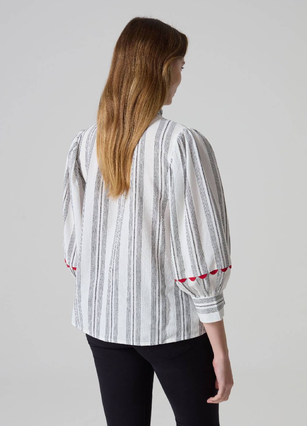 Ovs Blusa a righe con fiori ricamati Moda