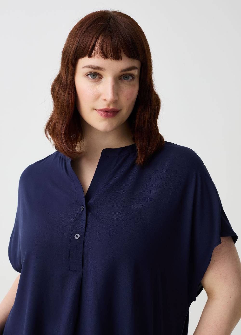 Ovs Blusa in viscosa con bottoni Curvy Italia