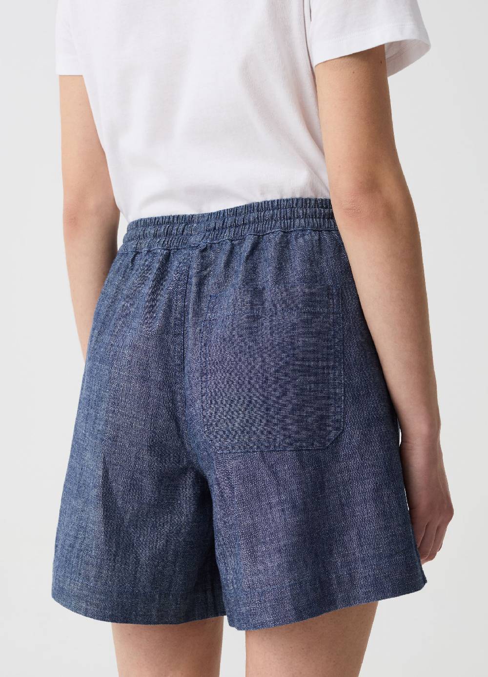 Ovs Shorts in tessuto fluido effetto denim In Linea