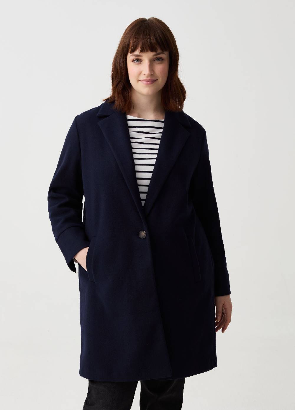 Ovs Cappotto monopetto con spacchi Curvy Prezzo Ridotto
