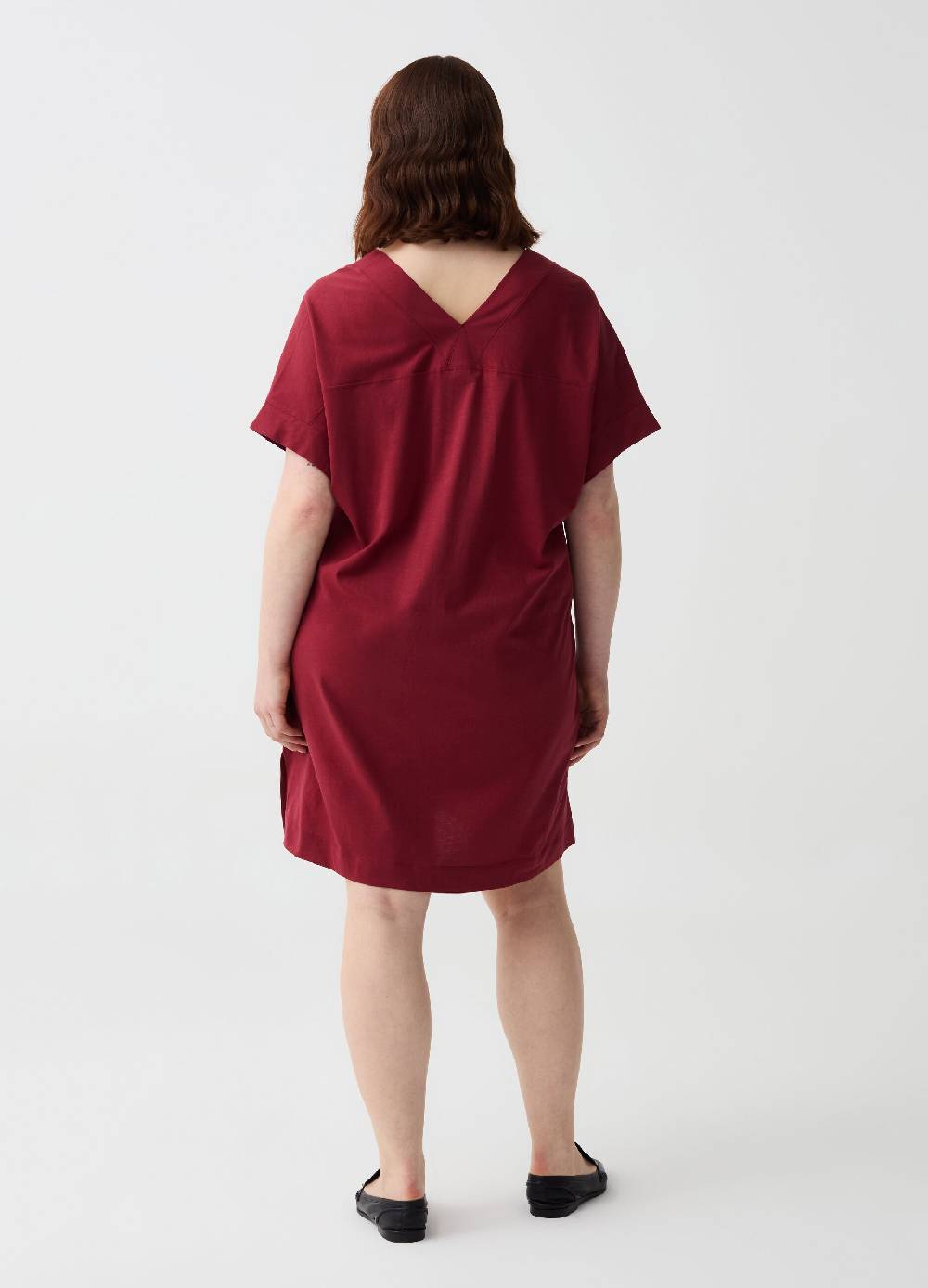 Ovs Abito Essential corto in jersey con scollo a V Curvy Italia