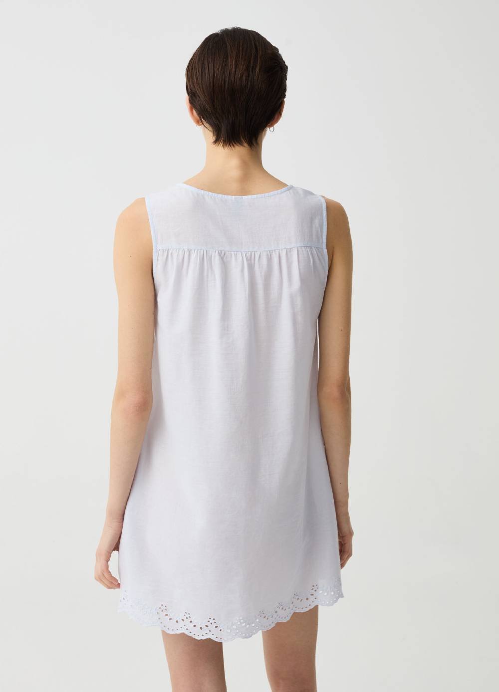 Ovs Camicia da notte con profili in sangallo Liquidazione