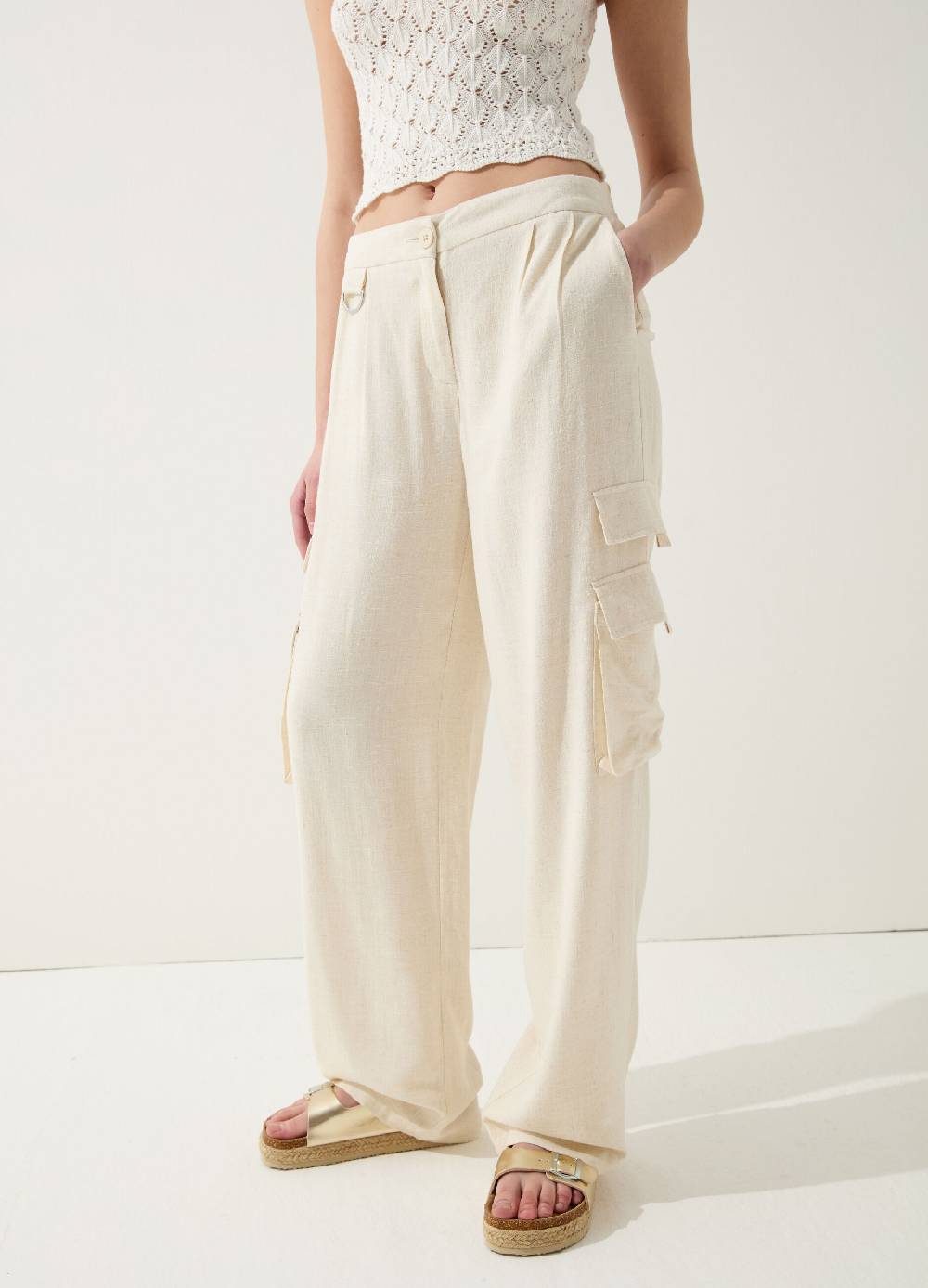Ovs Pantalone cargo wide leg con pinces Affare Del Giorno