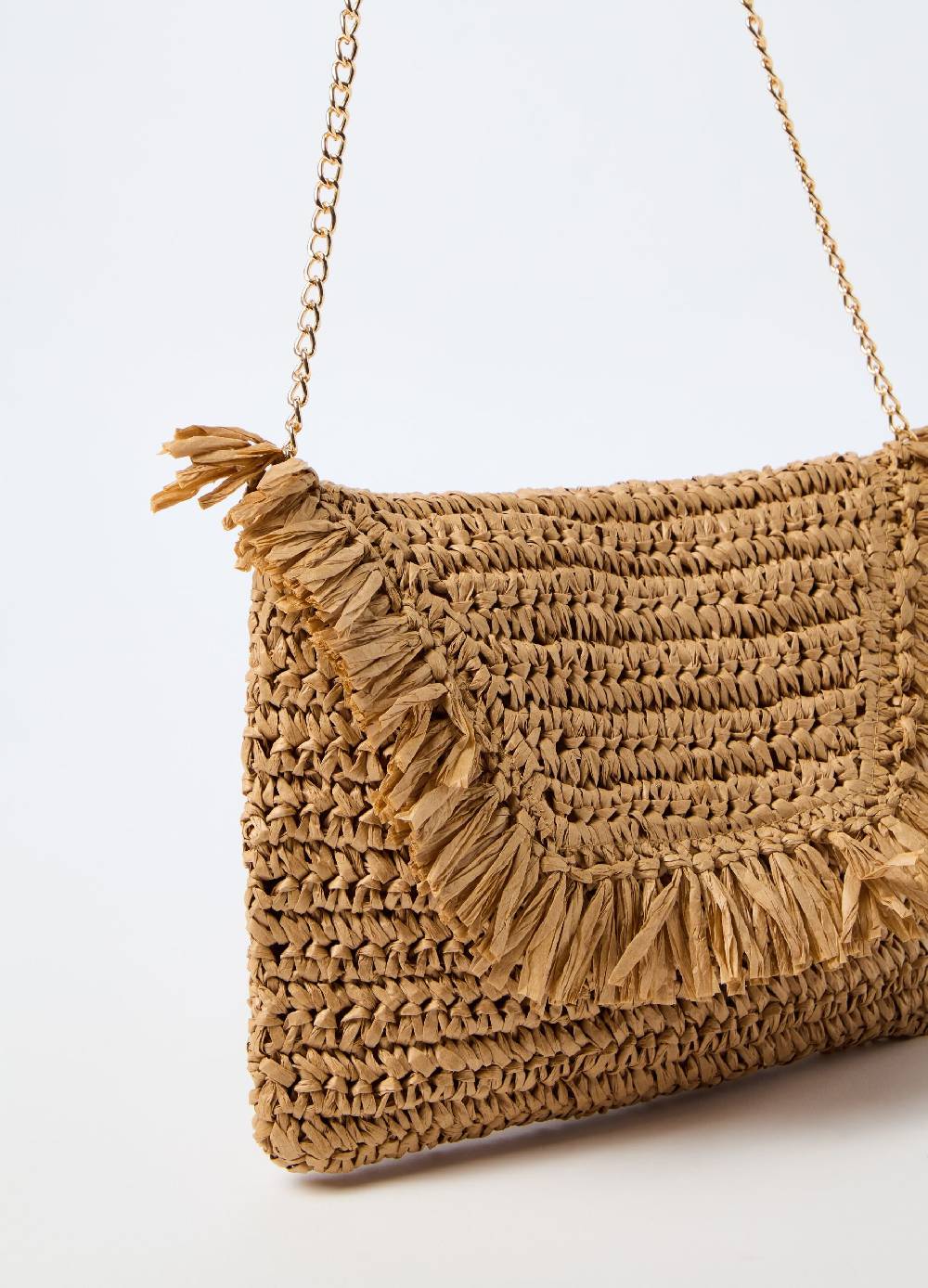 Ovs Borsa a tracolla in rafia Sconto