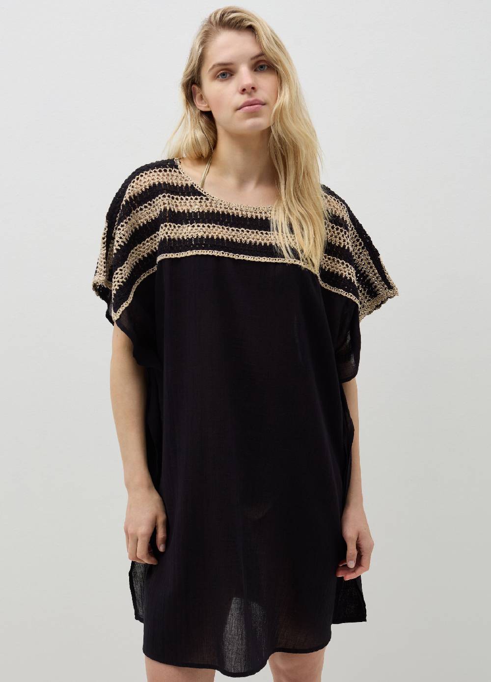 Ovs Poncho copri costume con inserto crochet Online