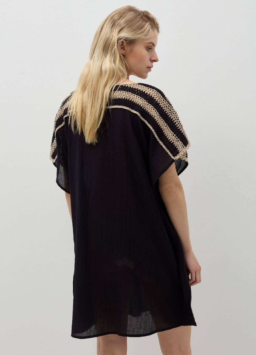 Ovs Poncho copri costume con inserto crochet Online