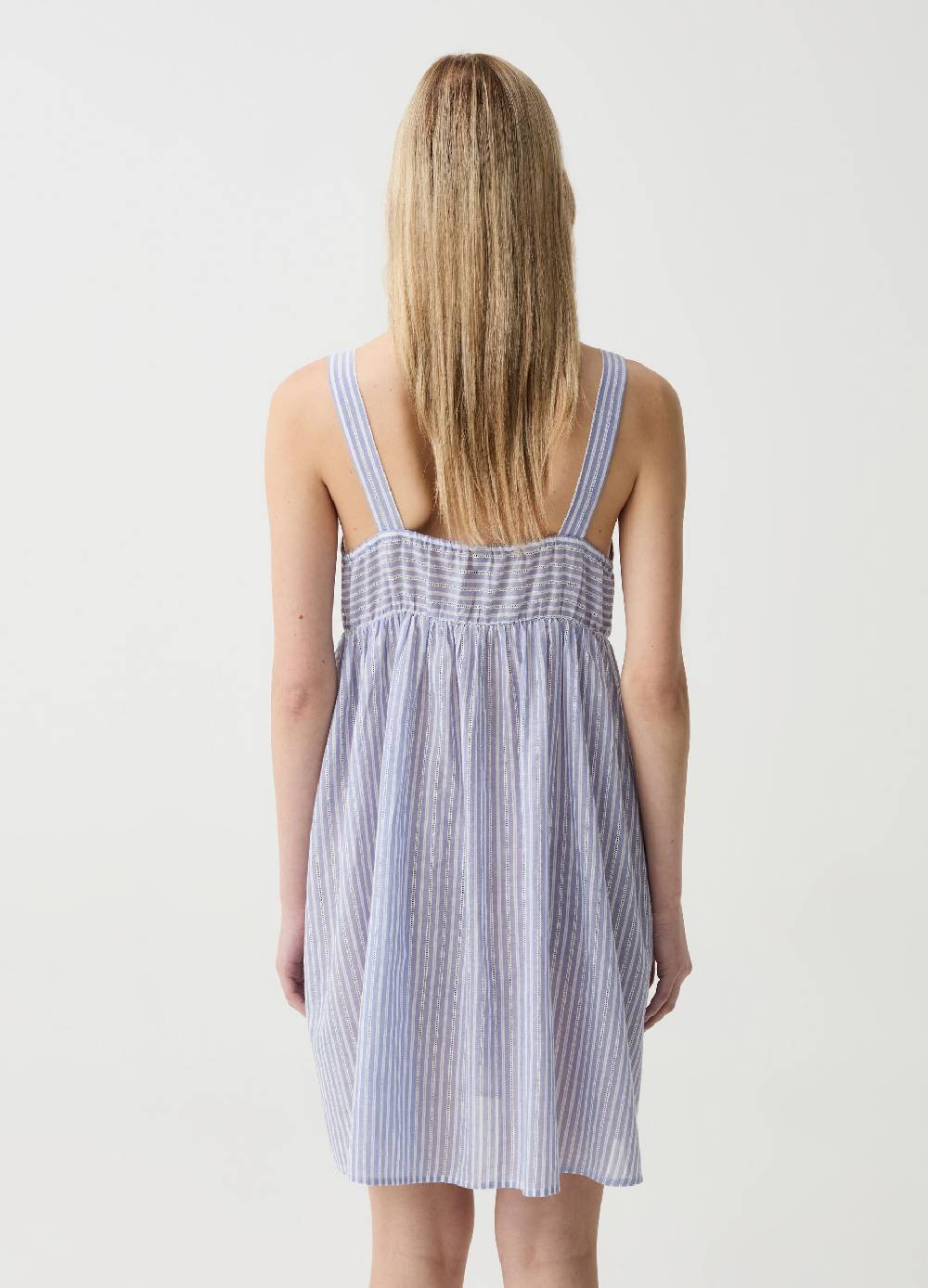 Ovs Camicia da notte a righe con nappine Vendite Flash