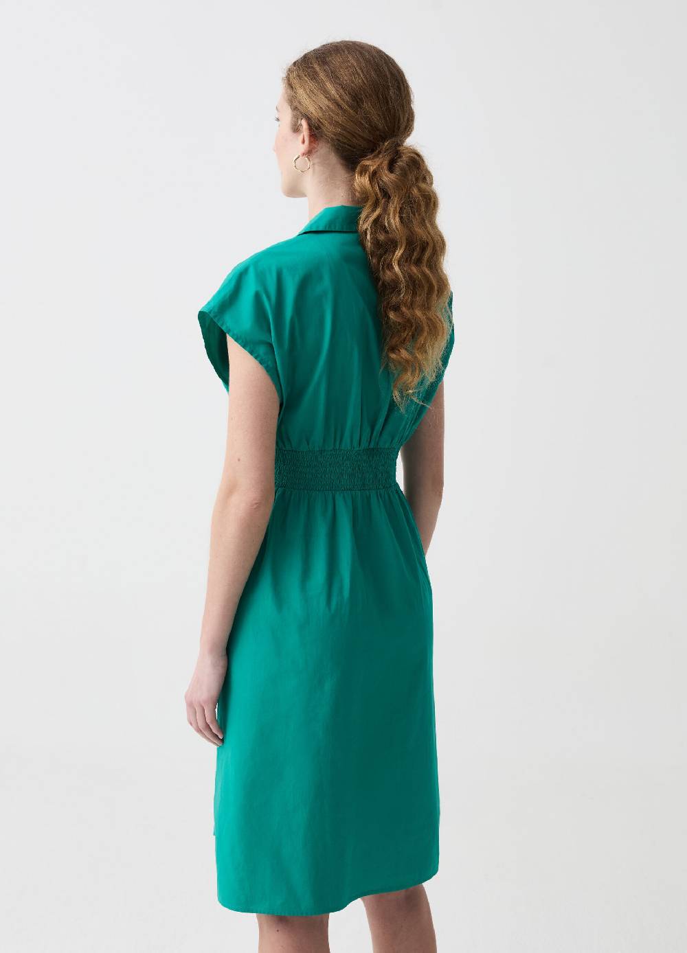 Ovs Vestito midi scollo a V con colletto Sconto